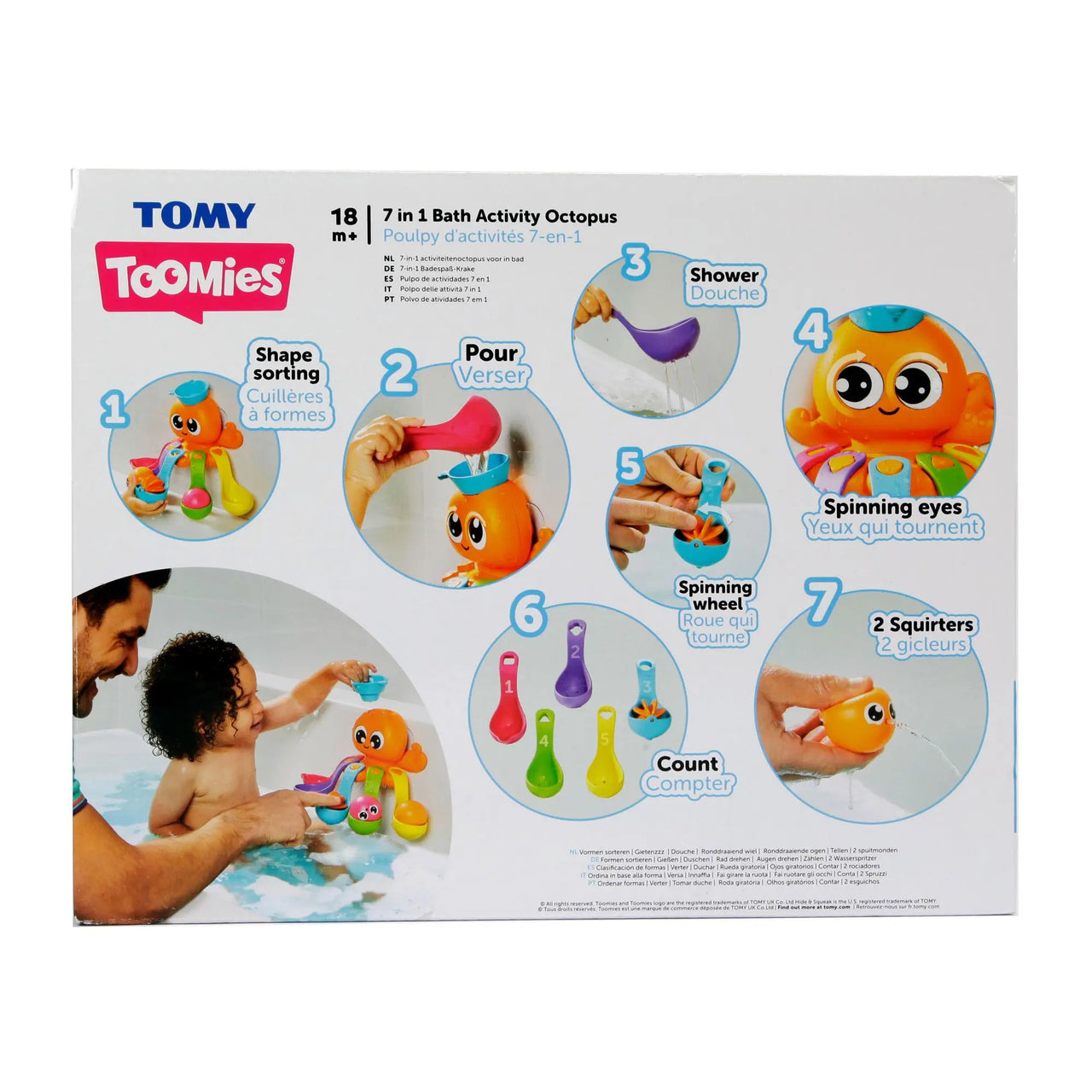 Tomy Toomies 7-in-1 Bath Activity Octopus Toomies