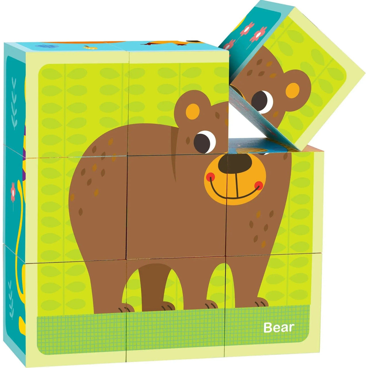 Tooky Toy Wooden Animal Block Puzzle Tooky Toy
