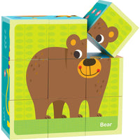 Thumbnail for Tooky Toy Wooden Animal Block Puzzle Tooky Toy