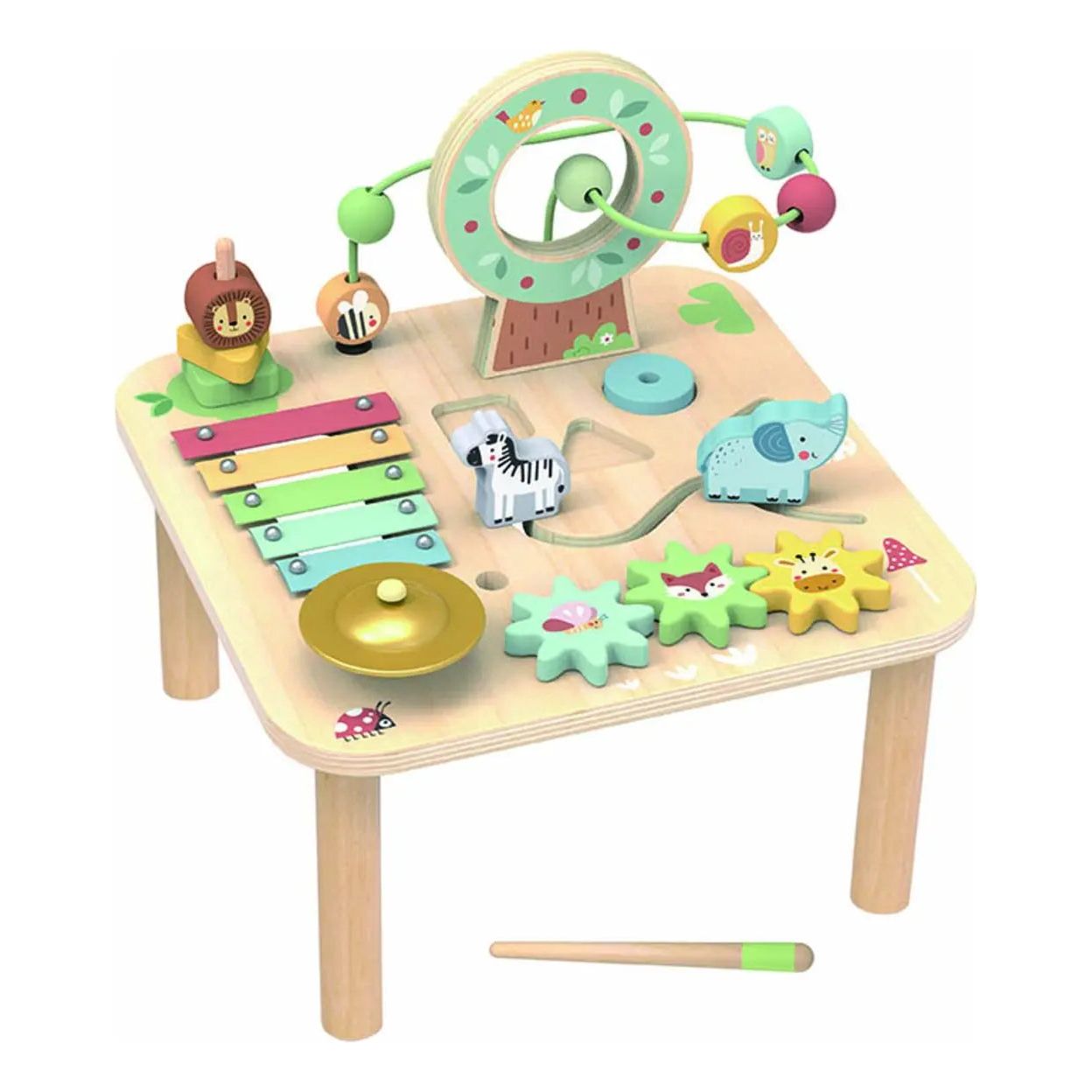 Tooky Toy Wooden Forest Activity Table Tooky Toy