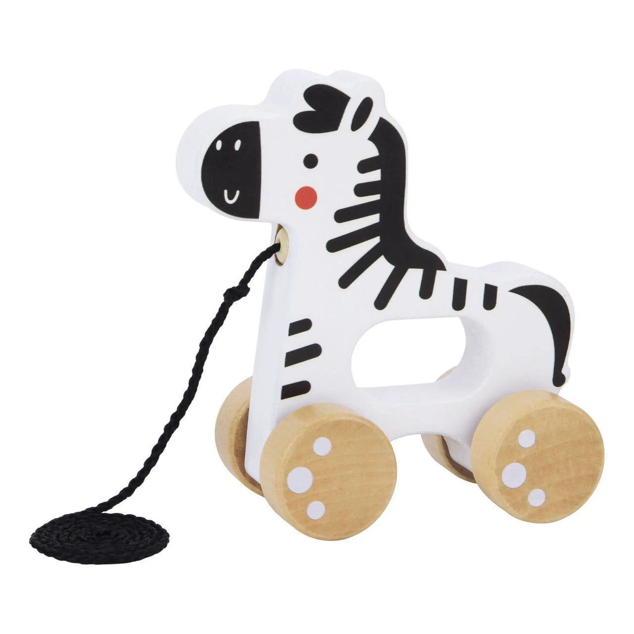 Tooky Toy Wooden Pull Along Zebra Tooky Toy