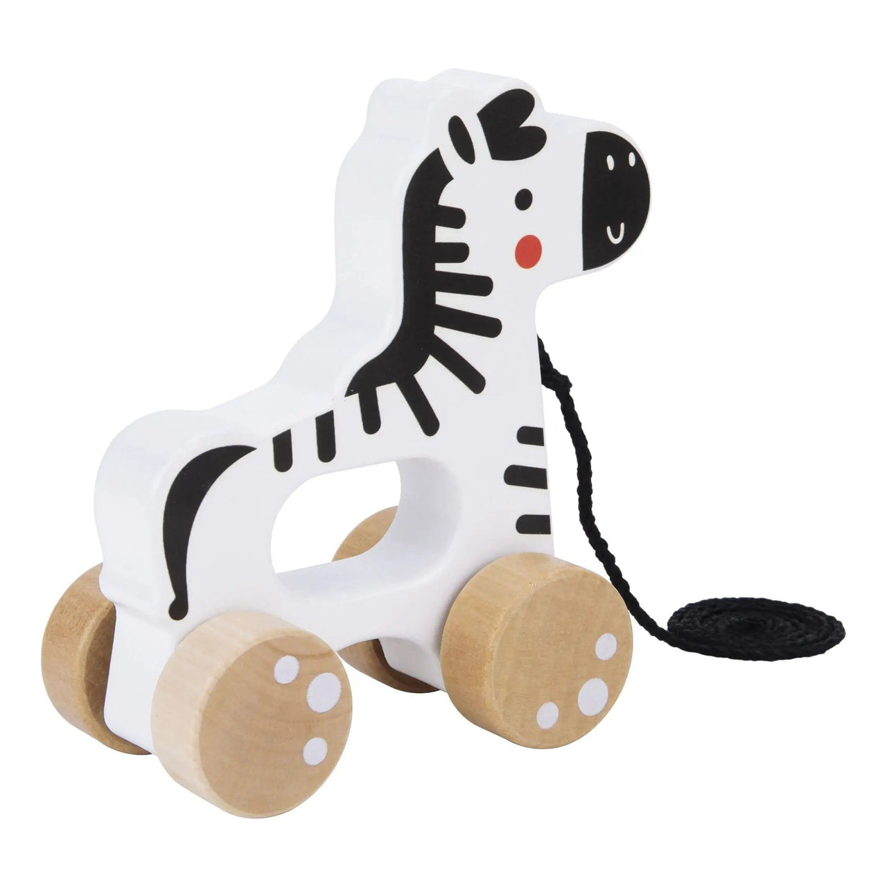 Tooky Toy Wooden Pull Along Zebra Tooky Toy