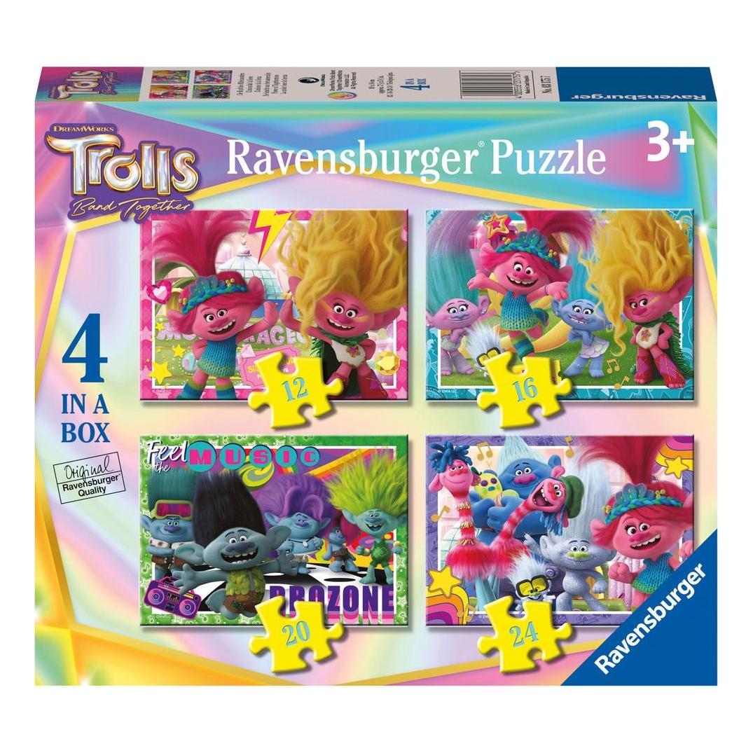 Trolls Band Together 4 in a Box Jigsaw Puzzle Ravensburger