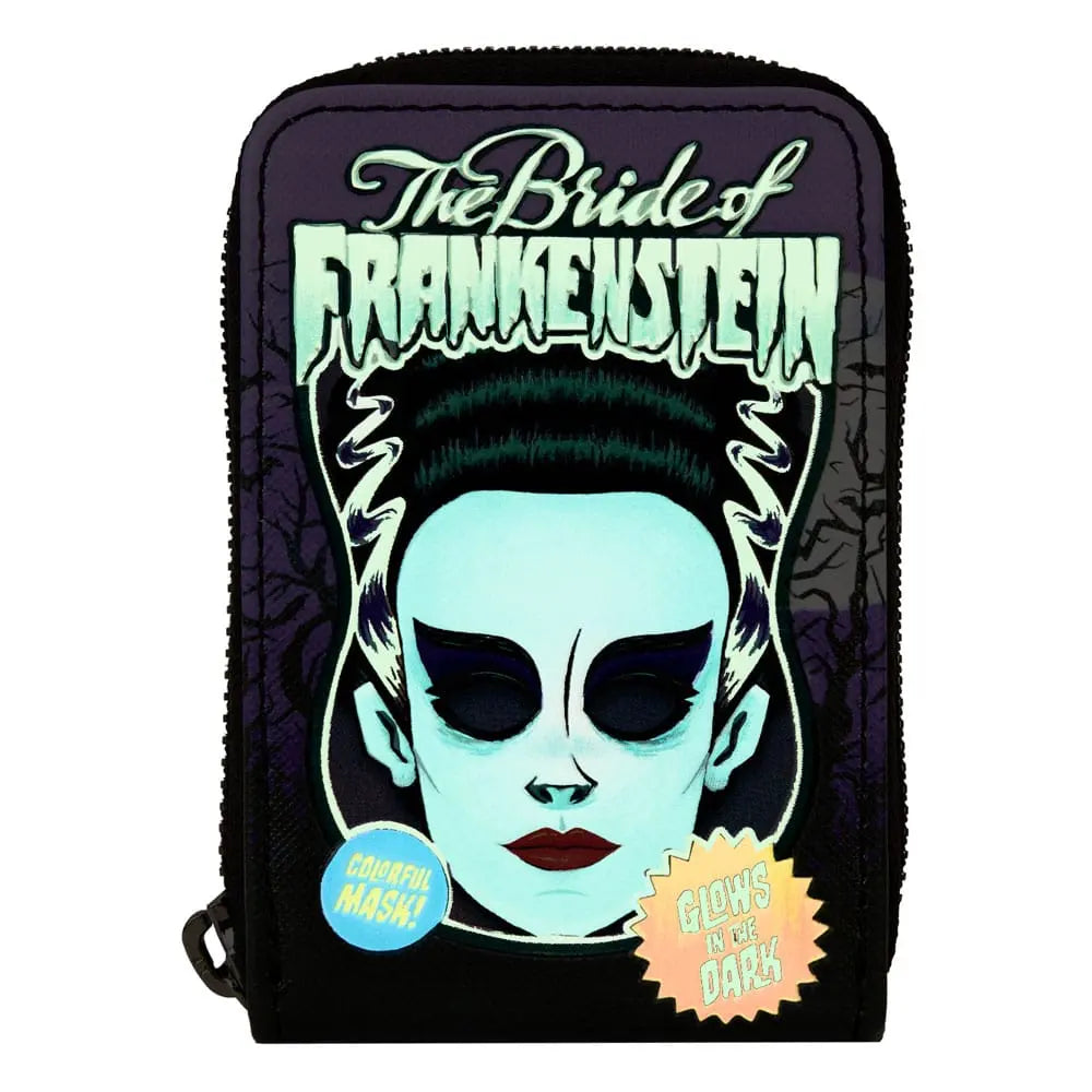 Universal Monsters by Loungefly Wallet Bride of Frankenstein Neon Mask Loungefly