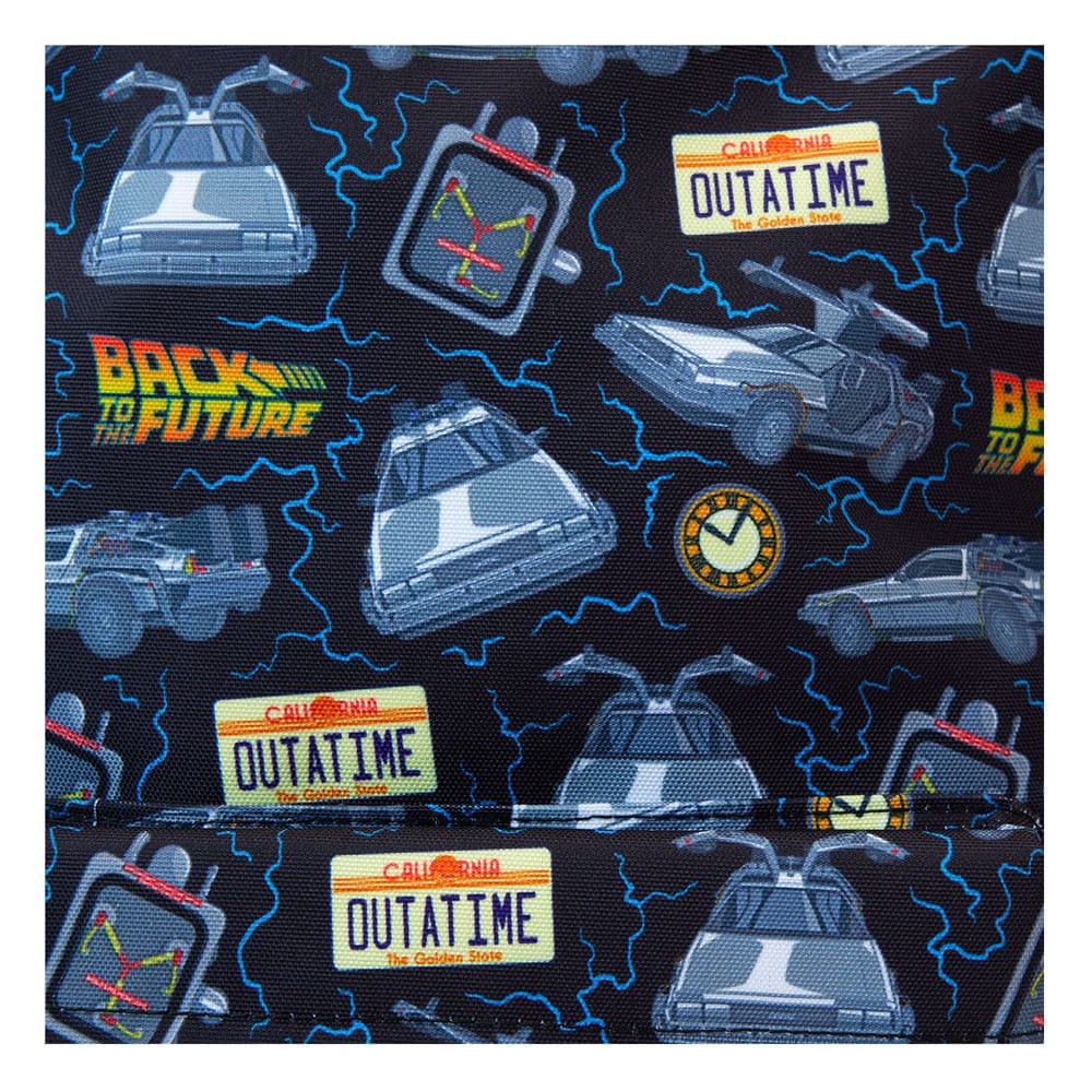 Universal by Loungefly Full-Size Nylon Backpack Back to the Future 40th Anniversary