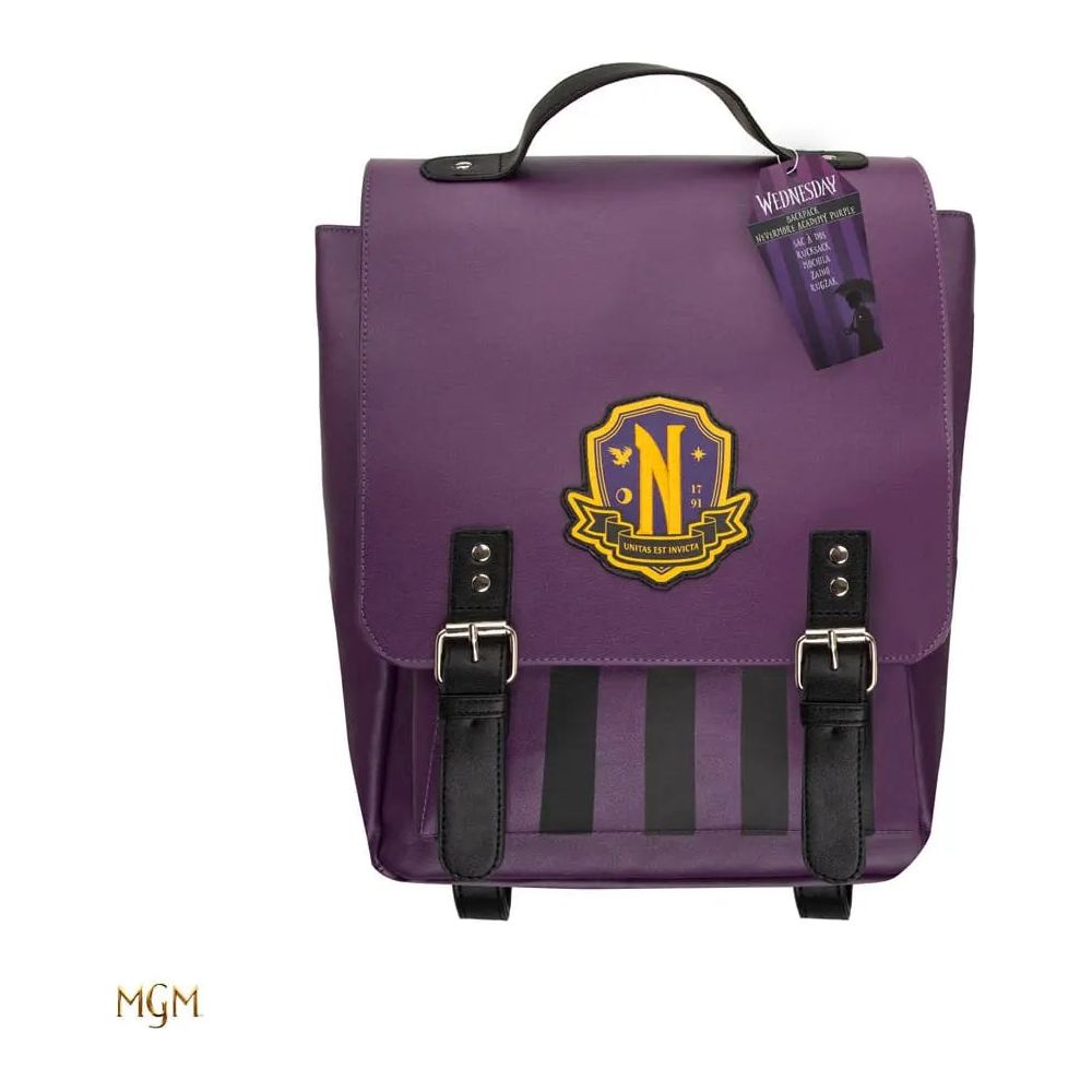 Wednesday Backpack Nevermore Academy Purple Cinereplicas
