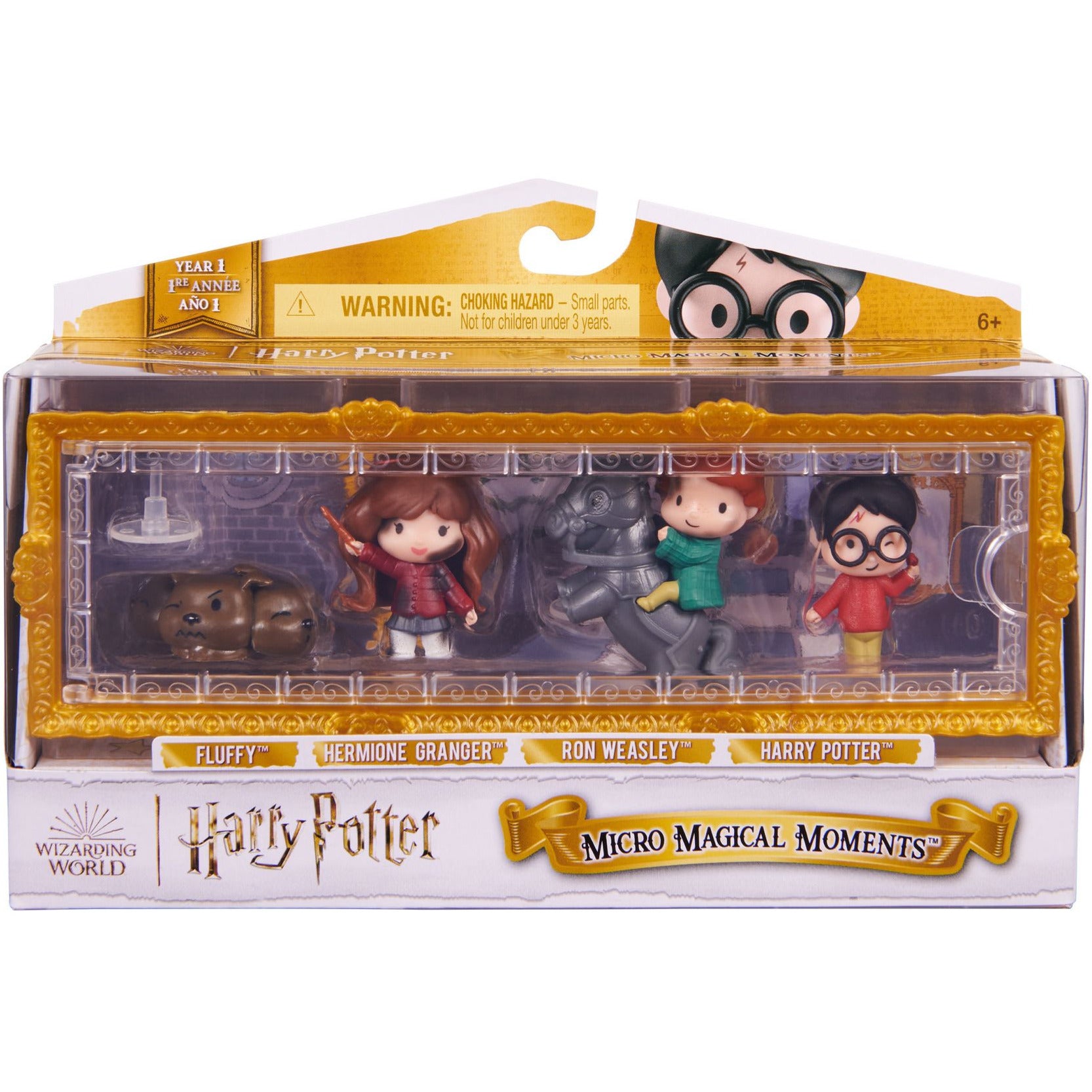 Wizarding World Micro Magical Moments - Fluffy Hermione Ron Harry Harry Potter
