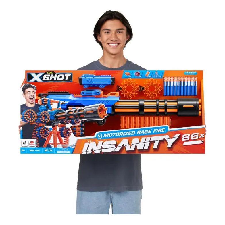 X-SHOT Insanity Series Motorized Rage Fire Gatlin Gun