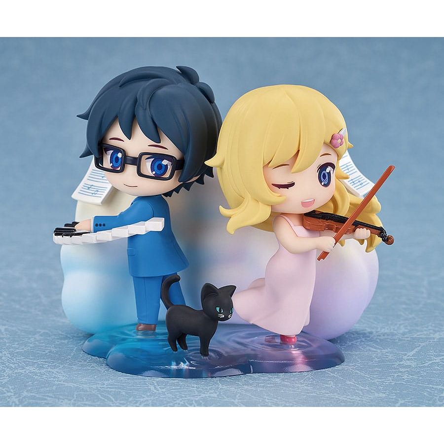 Your Lie in April Qset Mini-Figure 2-Pack Kaori Miyazono & Kosei Arima 9 cm Good Smile Company