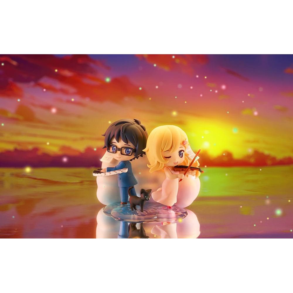 Your Lie in April Qset Mini-Figure 2-Pack Kaori Miyazono & Kosei Arima 9 cm Good Smile Company