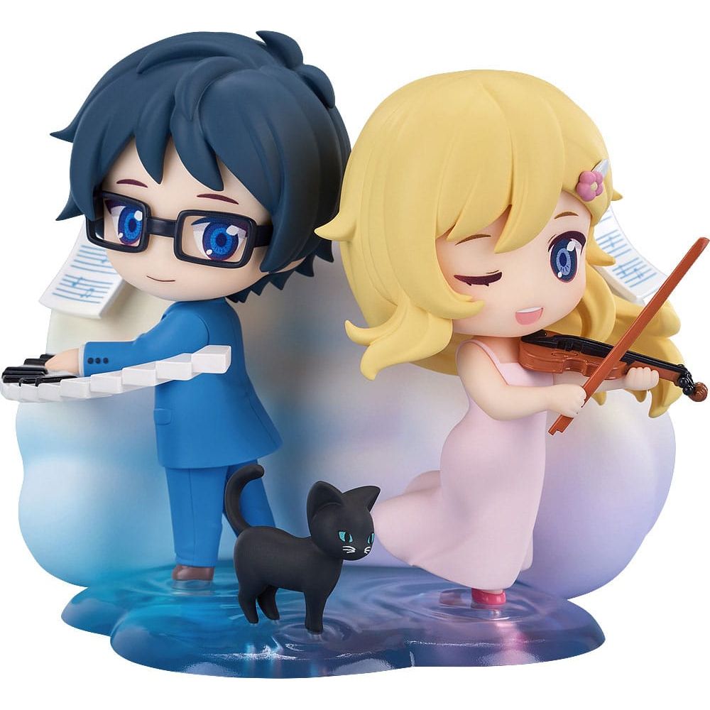 Your Lie in April Qset Mini-Figure 2-Pack Kaori Miyazono & Kosei Arima 9 cm Good Smile Company