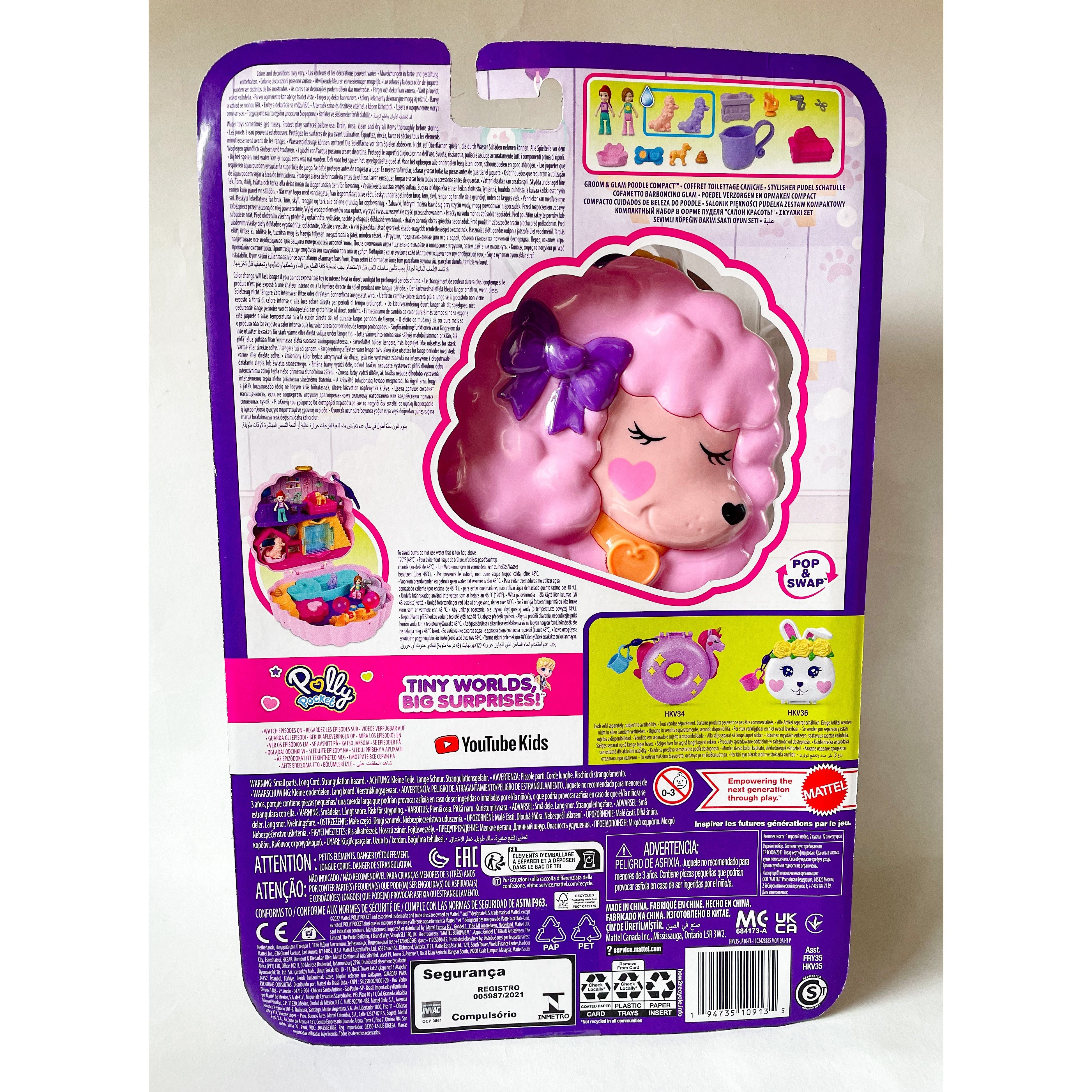 Polly Pocket Groom & Glam Poodle Compact Polly Pocket