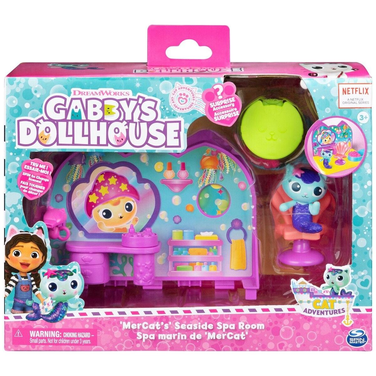 Gabby's Dollhouse MerCat’s Seaside Spa Room Gabby's Dollhouse