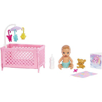 Thumbnail for Barbie Skipper Babysitters Inc. Crib Sleepy Baby Playset - Blonde Hair Barbie