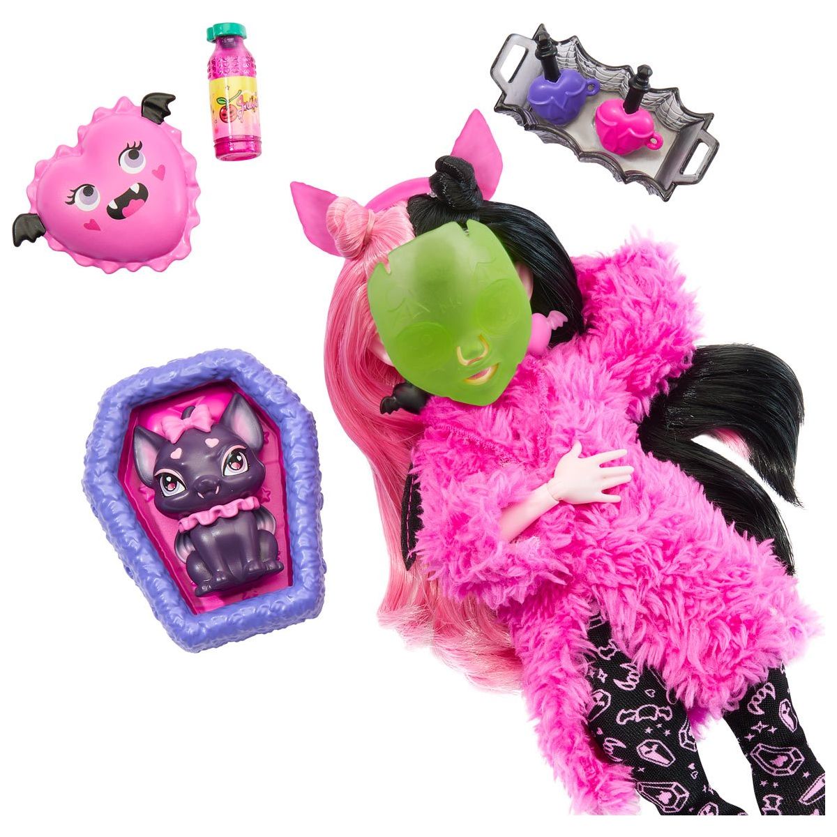 Monster High Creepover Party Draculaura Doll - Unicorn & Punkboi