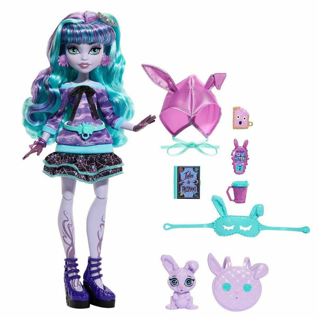 Monster High Creepover Party Twyla Doll - Unicorn & Punkboi