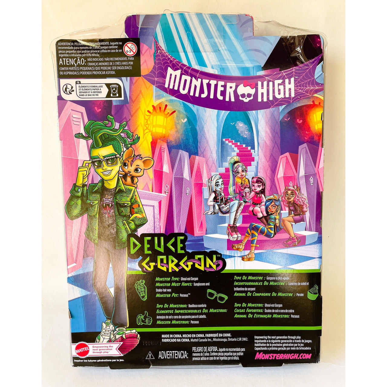 Monster High Deuce Gorgon Doll - Unicorn & Punkboi