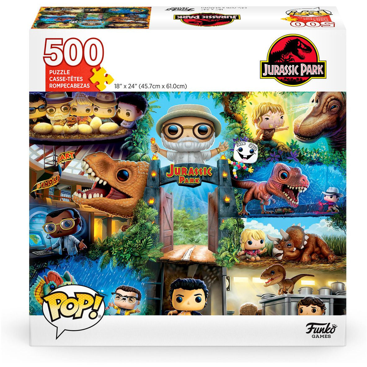 Funko Games Pop! Puzzles Jurassic Park 500 Pieces Funko