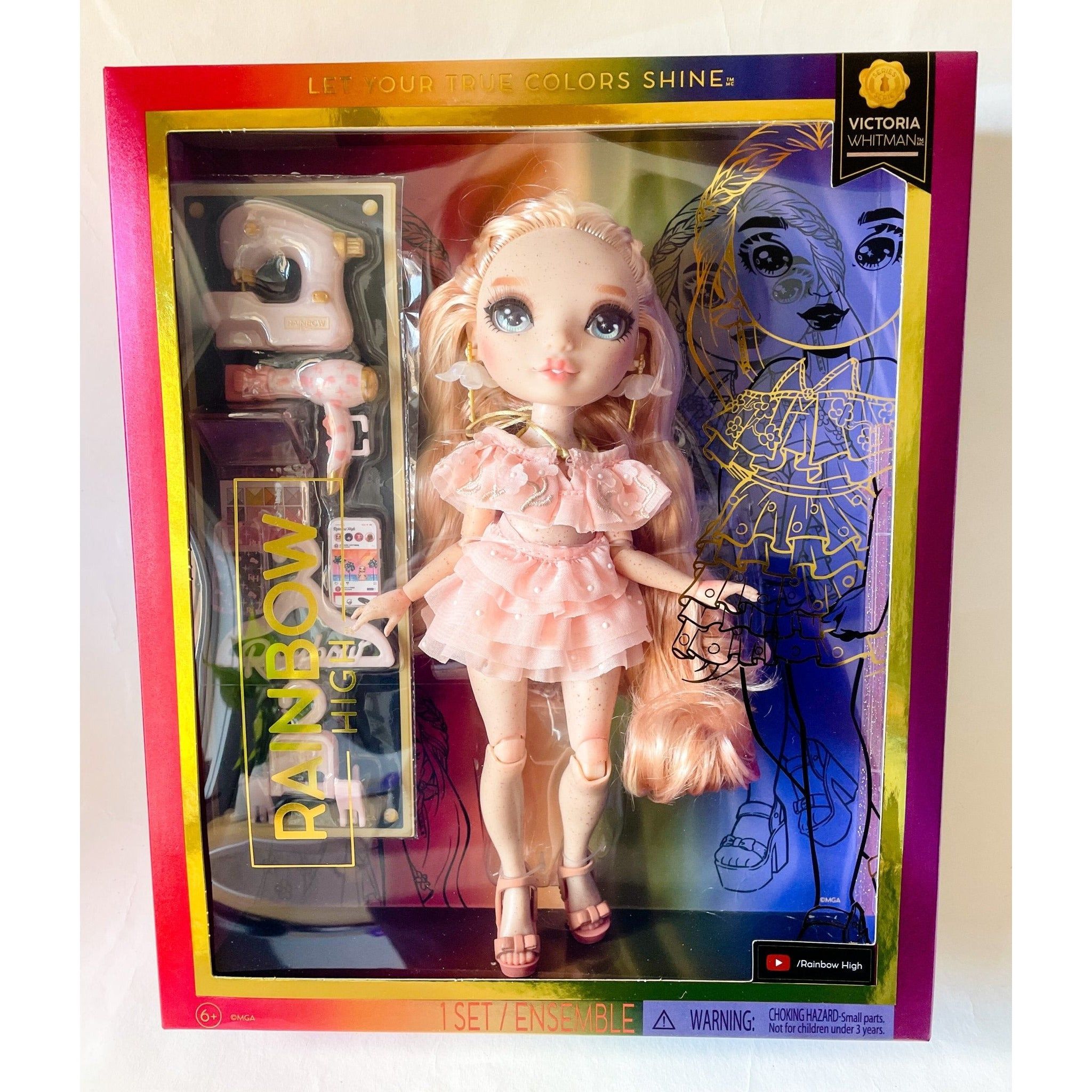 Rainbow High Victoria- Light Pink Fashion Doll and Freckles from Head to  Toe, Dolls -  Canada